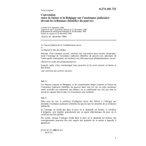 Conv. bénéfice du pauvre B