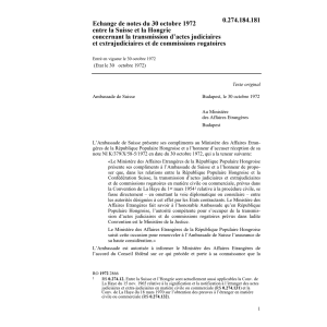 Notes transmission actes judiciaire HUN