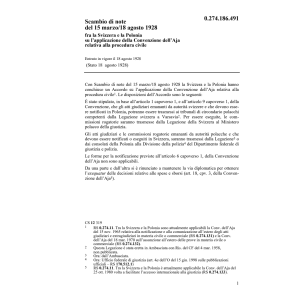 Scambio Polonia procedura civile