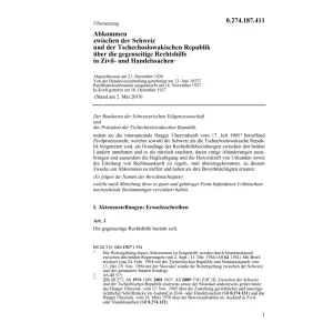 Abk Rechtshilfe Tschechoslowak. Rep.