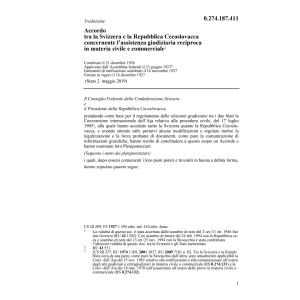 Acc. assistenza giudiziaria Rep. Cec.