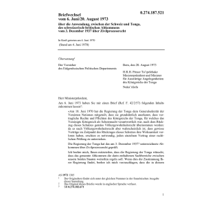 Briefw. Zivilprozessrecht Tonga