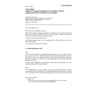 Conv. rapports judiciaires Turquie