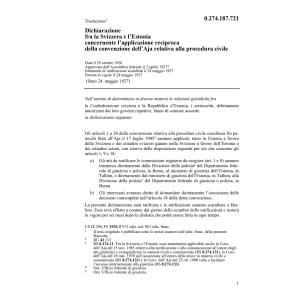 Dichiarazione Estonia procedura civile