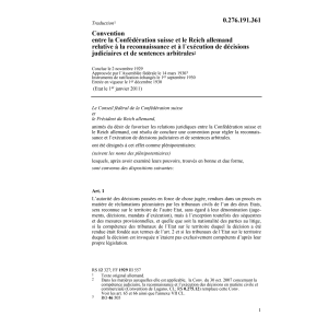 Conv. décisions judiciaires Reich alle.