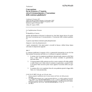 Conv. sentenze giudiziarie Austria