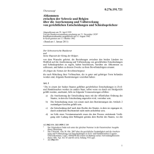 Abk. gerichtliche Entscheidungen Belgien