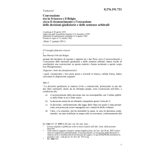 Conv. sentenze giudiziarie Belgio