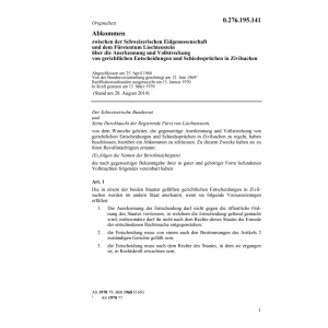 Abk. gerichtliche Entscheidungen FL
