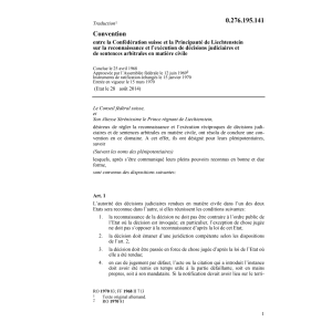 Conv. décisions judiciaires FL