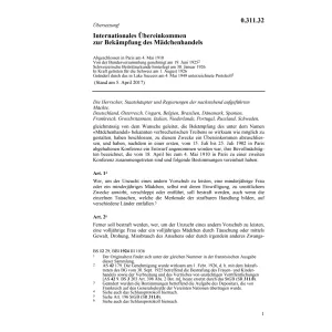 Int. Abk. Mädchenhandel