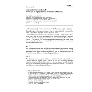 Conv. int. traite des blanches