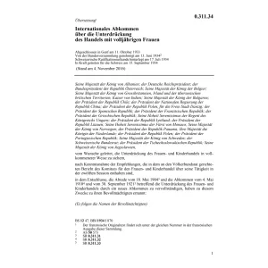 Int. Abk. Handel volljähr. Frauen