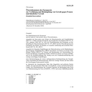 Übereink. Gewalt gegen Frauen 11.05.11