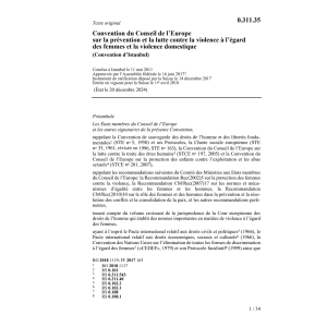 Conv. cont. violence des femmes 11.05.11