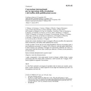 Convenzi. reprimere publicazioni oscene