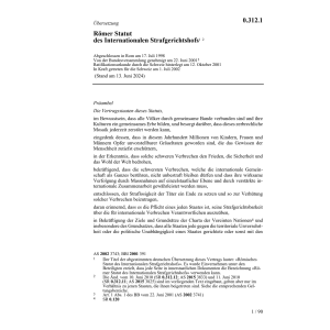 Römer Statut Internat. Strafgerichtshof