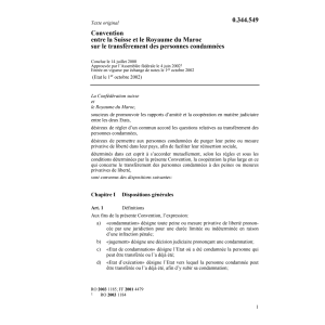 Conv. CH-Maroc personnes condamnées