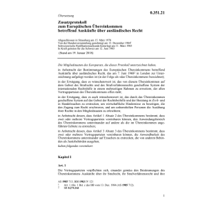 Auskünfte über ausländisches Recht