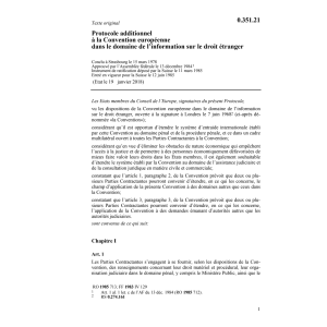 Information sur le droit étranger