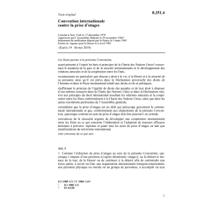 Conv. intern.prise d'otages