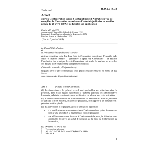 Ac. Autriche entraide judiciaire pénale