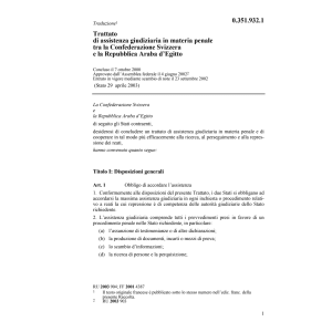 CH-Egitto giudizaria materia penale