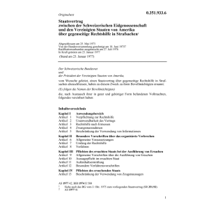 Ver. Amerika Rechtshilfe in Strafsachen