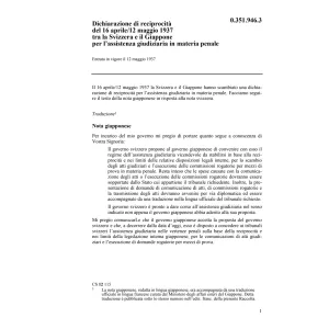 Dich. assistenza giudiziaria Giappone