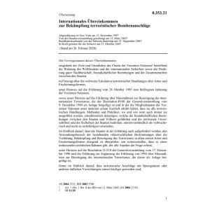 Intern.Übereink.Bekämpfung Bomben