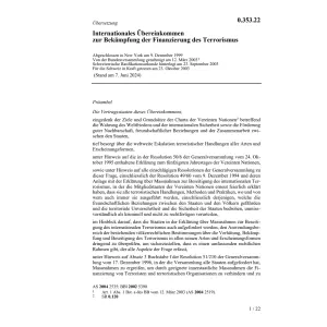 Intern.Übereink.Bekämpfung Terrorismus