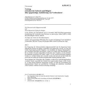 Vertrag CH-B Auslieferung Verbrecher