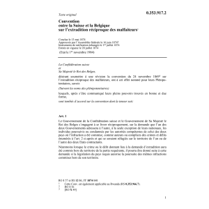 Conv. CH-B Extradition réciproque