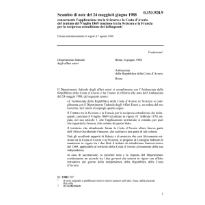 Note estradizi. delinquenti Costa Avorio