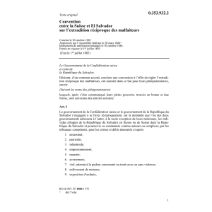 Conv. CH-Salador extradition malfaiteurs