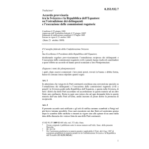 Acc. estradizione delinquenti Equatore