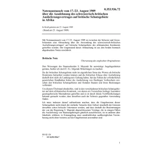 Auslieferungsvertrag CH-GB