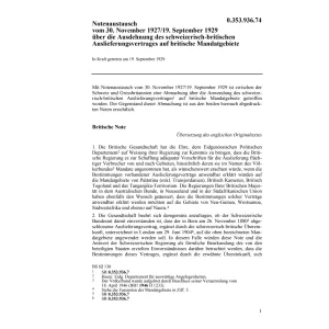 CH-GB Auslieferungsv. Mandatsgebiete