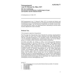 Notenaustausch CH-GB Auslieferungsvertr.