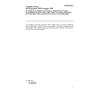 Note Tratt. d'estradizione Mauritius
