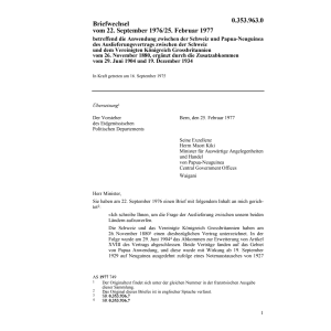 Briefwechsel CH-Papua-Neuguinea Auslief.