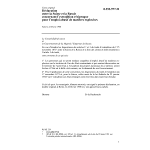 Déclaration CH-Russie abusif explosives
