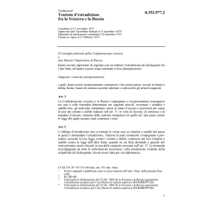 Tratt. d'estradizione Russia