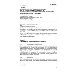Vertrag CH-D poliz. Zusammenarbeit
