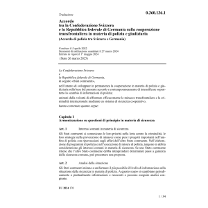 Accordo CH-D cooperazione polizia