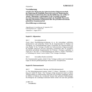 Vereinb. 10.9.15 CH/AT, Artikel 13