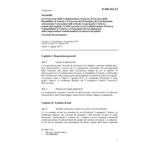 Acc. 10.9.15 CH/AT, articolo 13