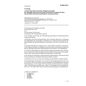 Vert. CH/A/FL grenzüberschr. Zusammenar.
