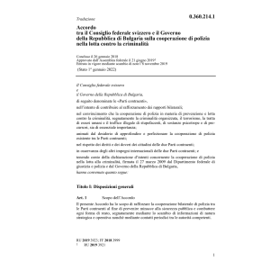Acc. 26.1.18 CF/Bulgaria contro crimin.