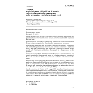 Acc. America prevenzione reati gravi